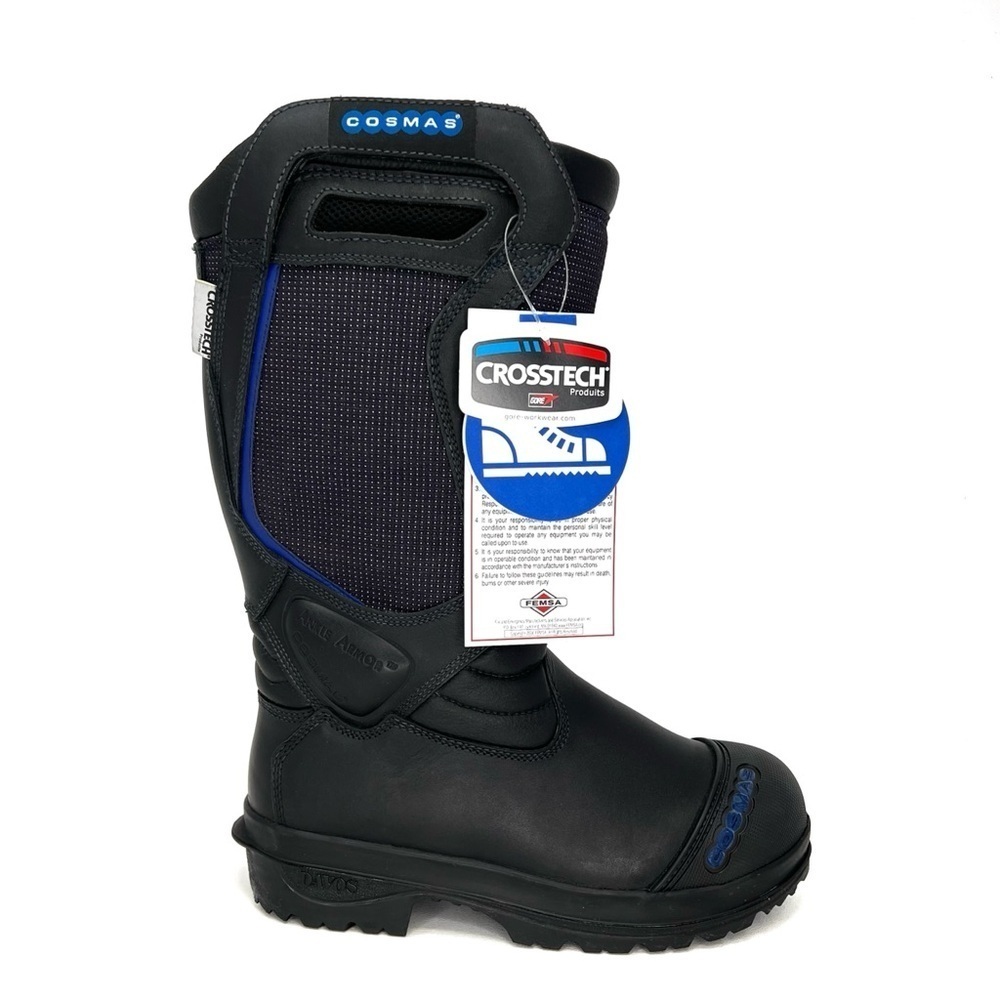 Cosmas Vulcan 14” Leather/Kermel Structural Bunker Boot Women’s Size 7.5 New NWT